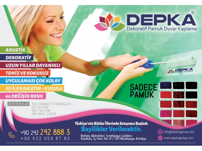 DEPKA 100% Organic Cotton Wall Coating Dealership and Business Presentation